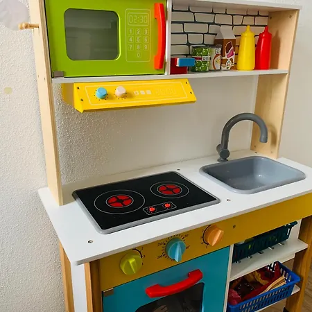 Appartement Am Schloss Wolkenstein, 75m2, 2br, Babybett